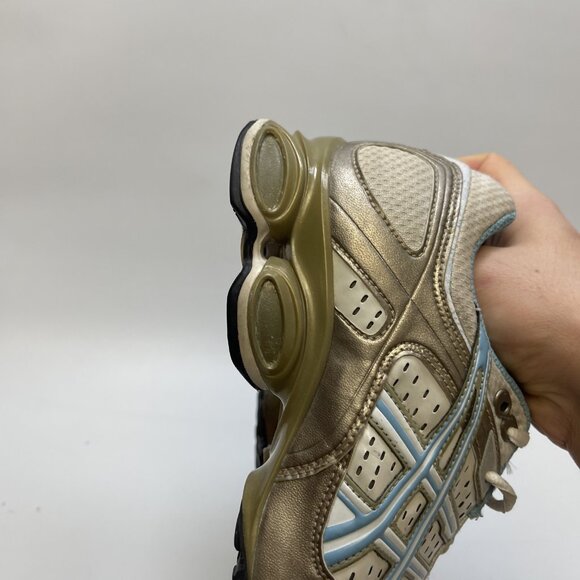 Y2K Asics Gel Frantic 2 Running Shoes Wom Sz 8.5 US Baly Blue / Gold Shox Read - Picture 8 of 14